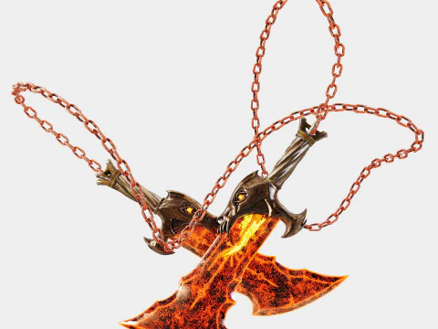 Blades of Chaos god-of-war 3D Model