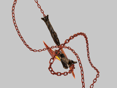 Blades of Chaos god-of-war 3D 模型