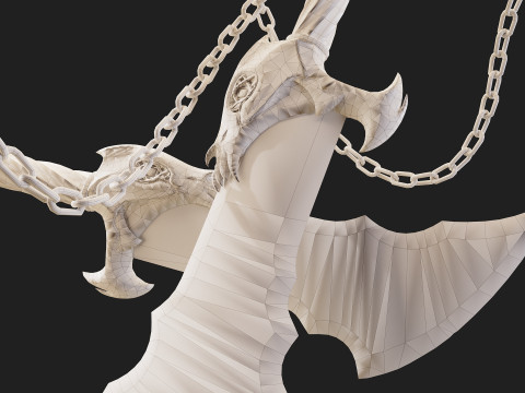 Blades of Chaos god-of-war 3D 模型