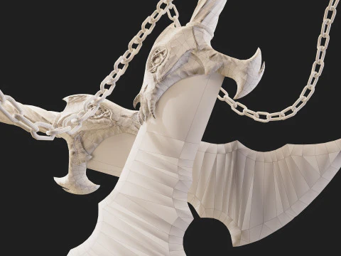 Blades of Chaos god-of-war 3D Model