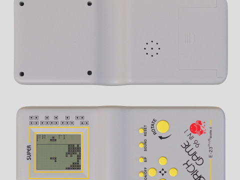 Brick Game Tetris 3D Model