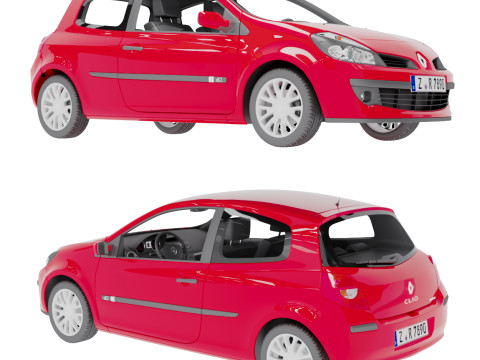 Renault Clio 3Dモデル