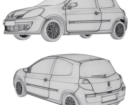 Renault Clio Modelo 3D