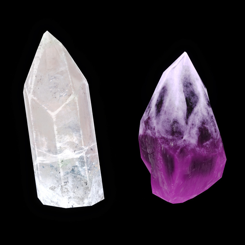 Crystals 3D Model .c4d .max .obj .3ds .fbx .stl .blend 
