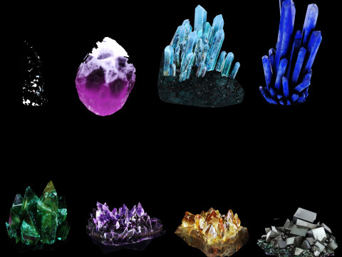 Crystals 3D Model