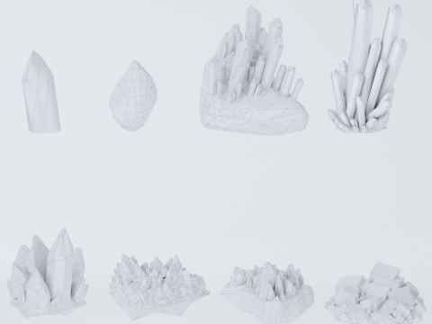 Crystals 3D Model