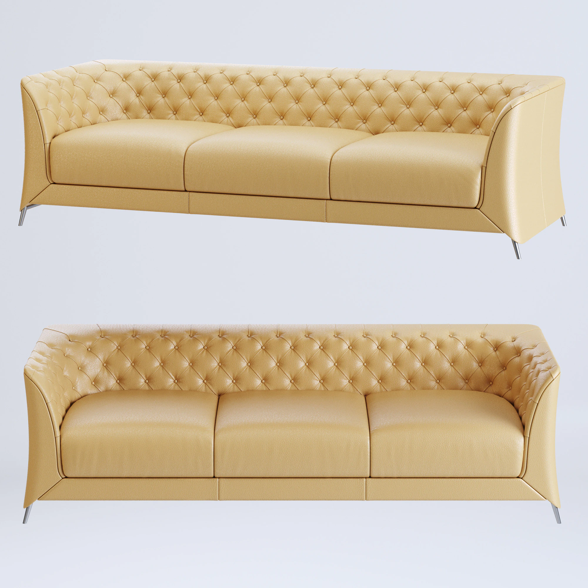 LA SCALA sofa 3D Model .c4d .max .obj .3ds .fbx .stl .blend 