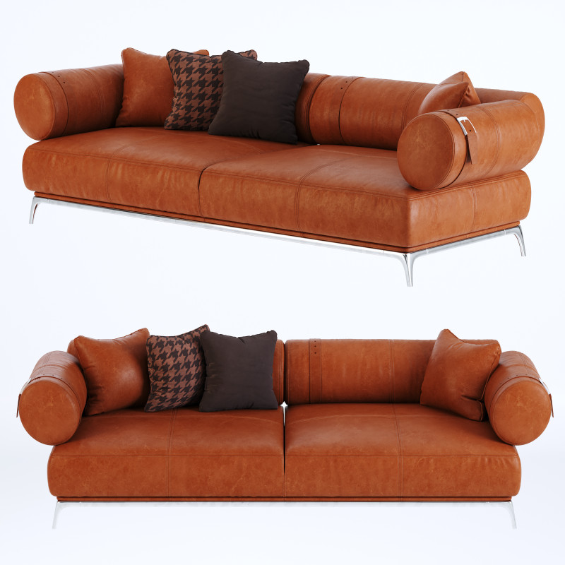 Sofa Phoenix 3D Model .c4d .max .obj .3ds .fbx .stl .blend 