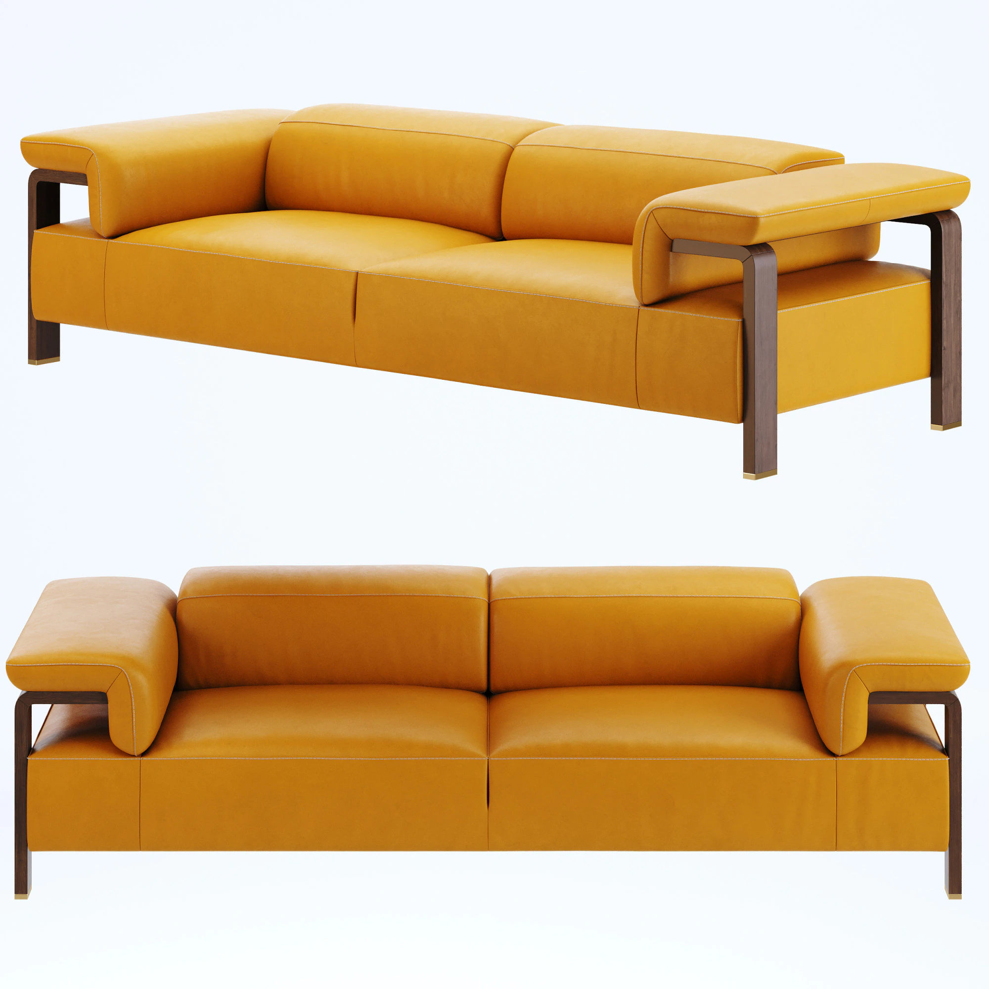 Sofa imperial 3D Model .c4d .max .obj .3ds .fbx .stl .blend 