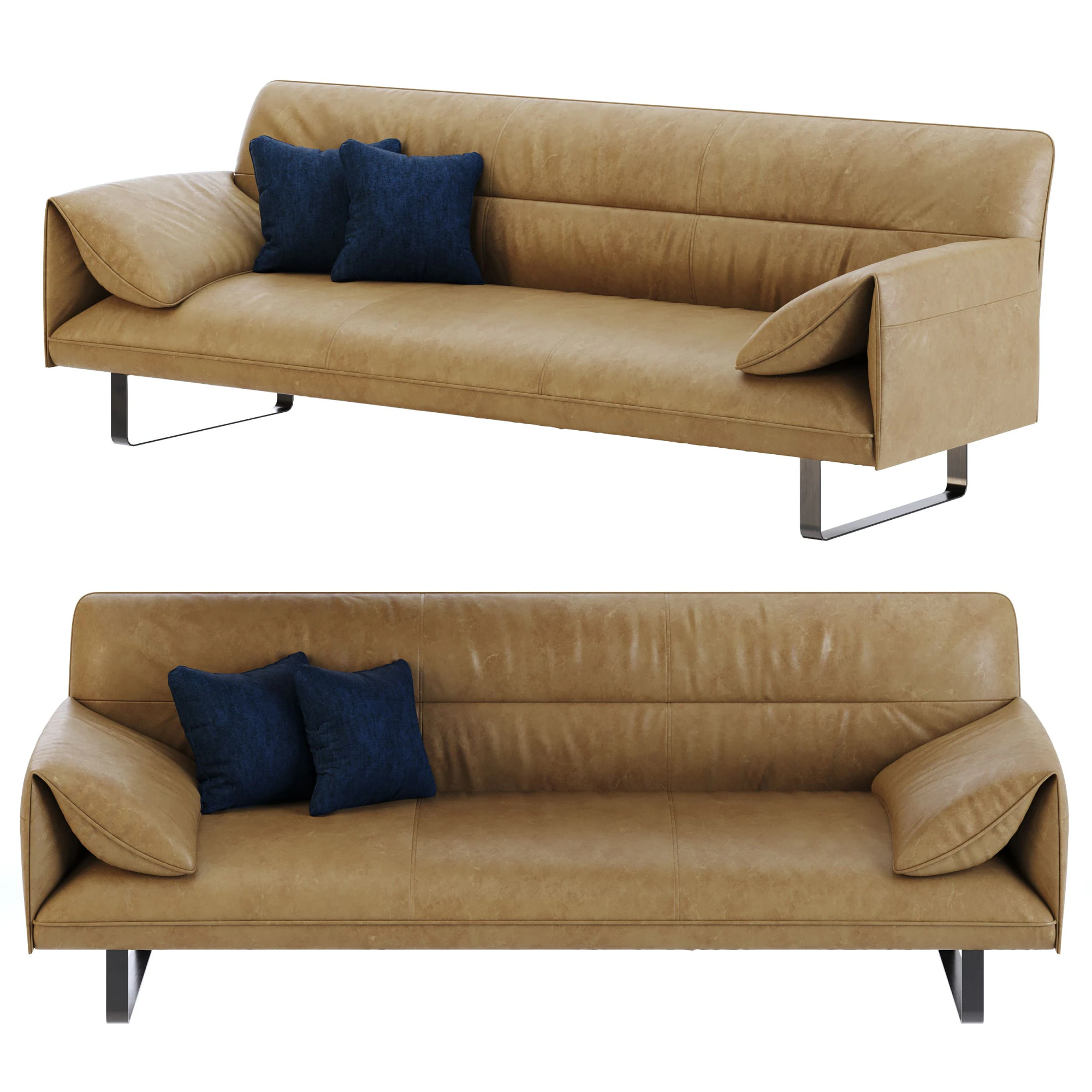 Sofa Antohn 3D Model .c4d .max .obj .3ds .fbx .stl .blend 