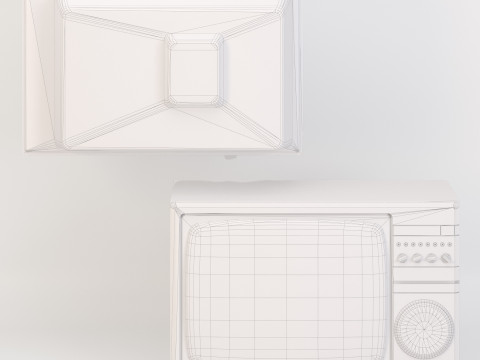 An-old-Soviet-TV-set 3D Model