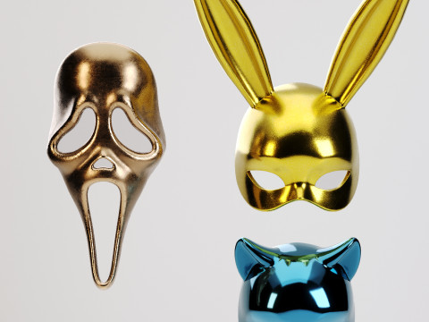 Masks set 3Dモデル
