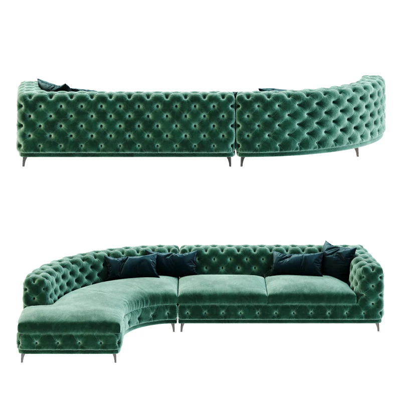 アストンソファ 3Dモデル .c4d .max .obj .3ds .fbx .stl .blend 