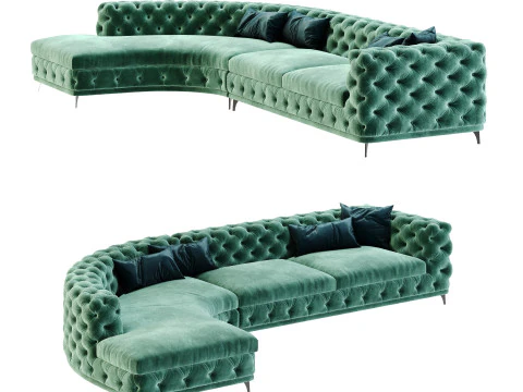 アストンソファ 3Dモデル