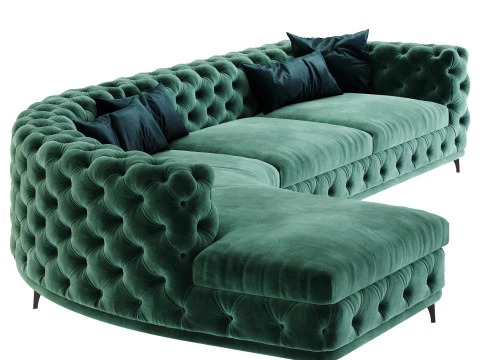 アストンソファ 3Dモデル