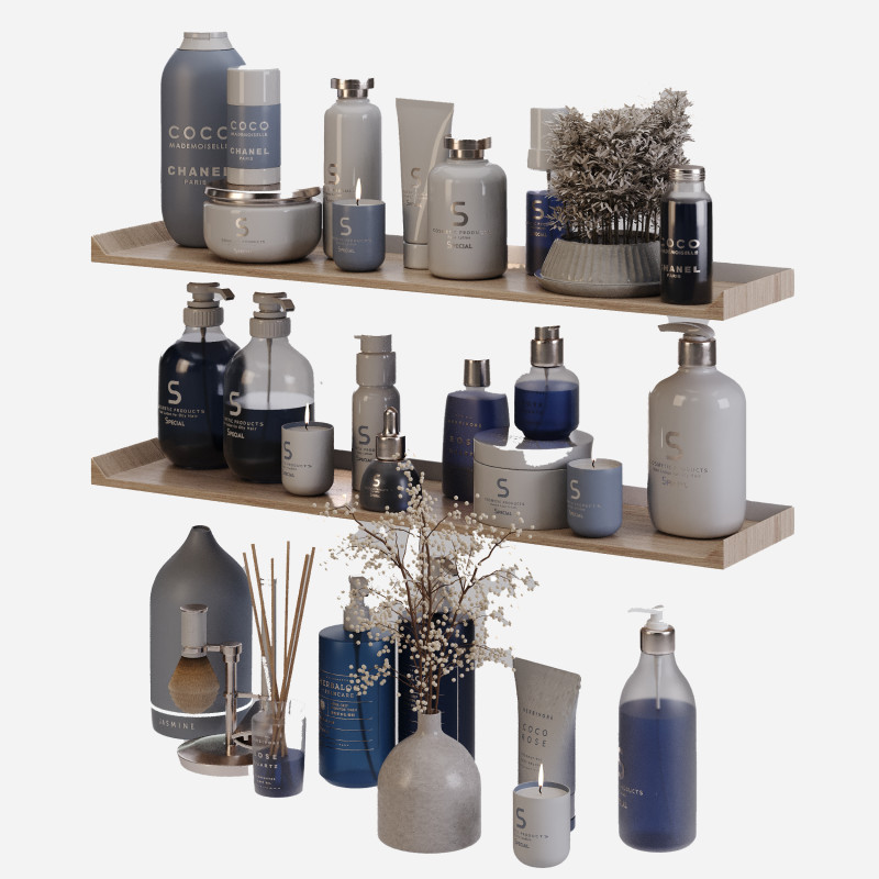 Bathroom Accessories 2 Modèle 3D .c4d .max .obj .3ds .fbx .stl .blend 