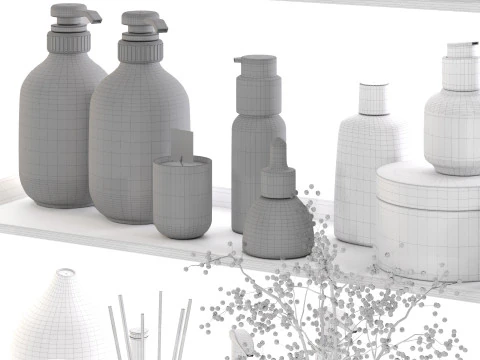 Bathroom Accessories 2 3D Model
