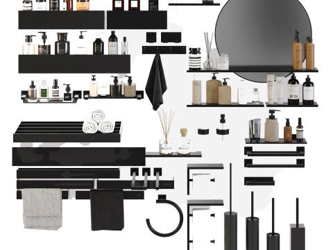 Bathroom Accessories 2 3D Model