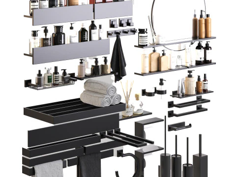 Bathroom Accessories 2 3D Model