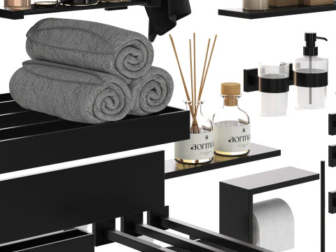 Bathroom Accessories 2 3D Model