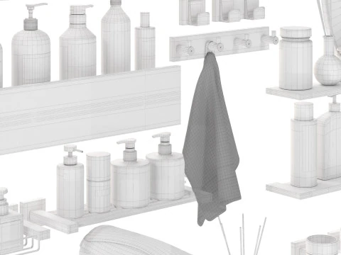 Bathroom Accessories 2 3D Model