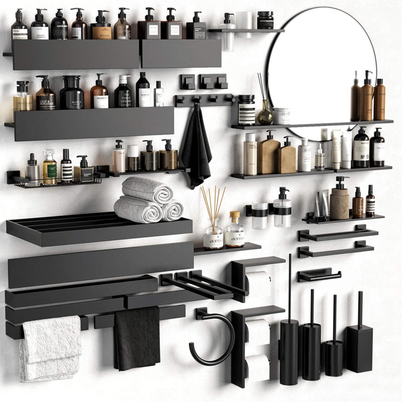 Bathroom Accessories 2 Modello 3D .c4d .max .obj .3ds .fbx .stl .blend 