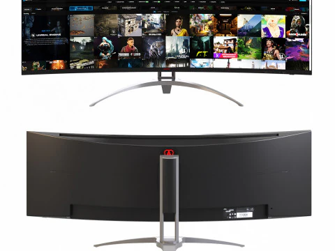 AOC 49'u izleyin 3D Model