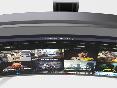 Monitor AOC 49 Modelo 3D