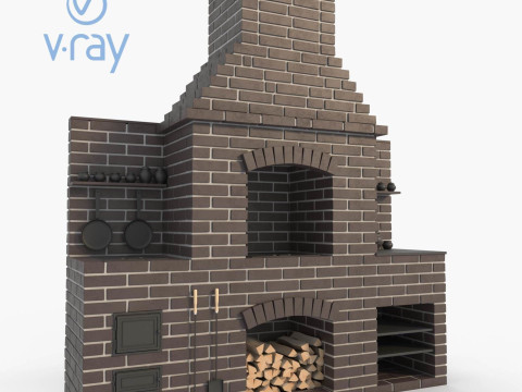 Brick oven 3D Model