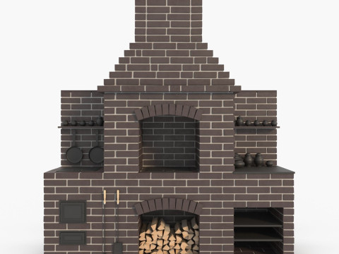 Brick oven Modelo 3D