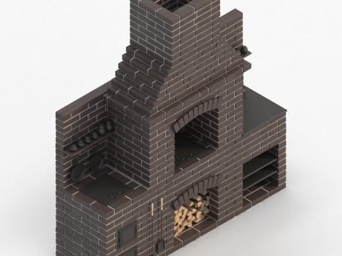 Brick oven Modelo 3D