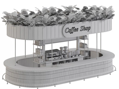 Кофейный магазин 3D Модель