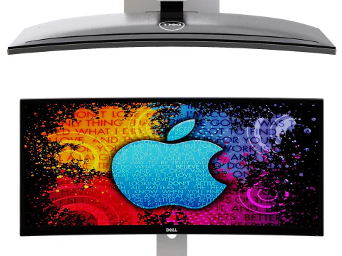 Monitor Dell 34 3D Model