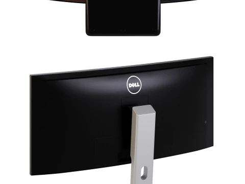 Monitor Dell 34 3D Model