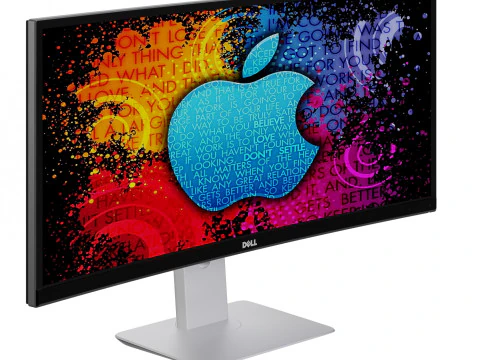 Monitor Dell 34 3D Model