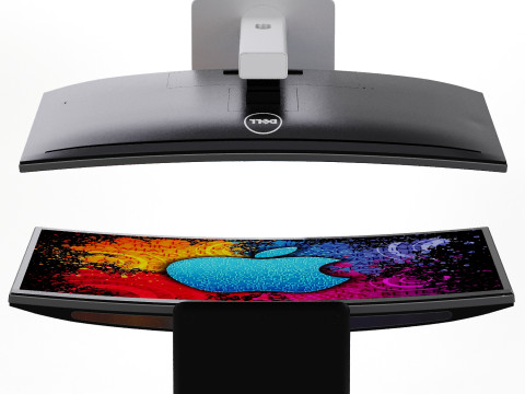 Monitor Dell 34 Modèle 3D