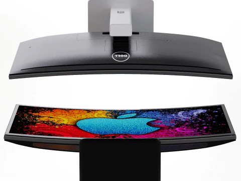 Monitor Dell 34 3D Model