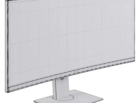 Monitor Dell 34 3D Model