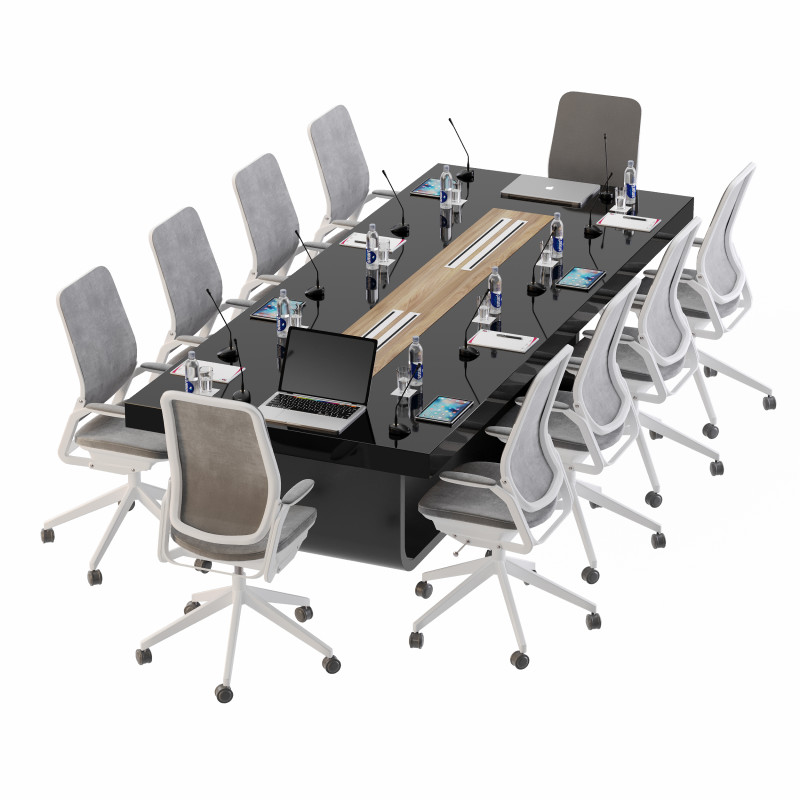 Conference table 3D Model .c4d .max .obj .3ds .fbx .stl .blend 