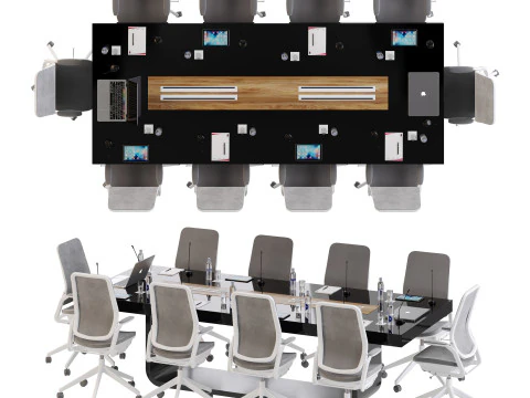 Conference table 3D Model