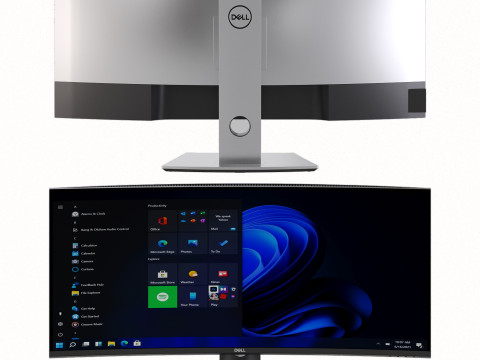 Monitor Dell 38 3Dモデル