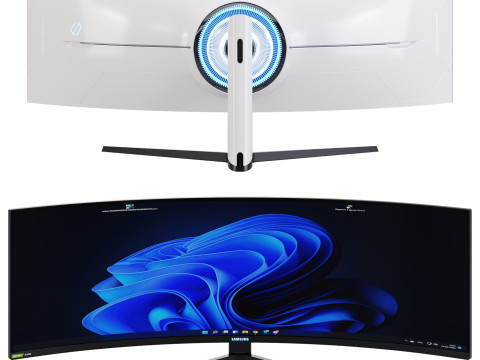 Odyssey G9 QLED Dual-QHD 3Dモデル