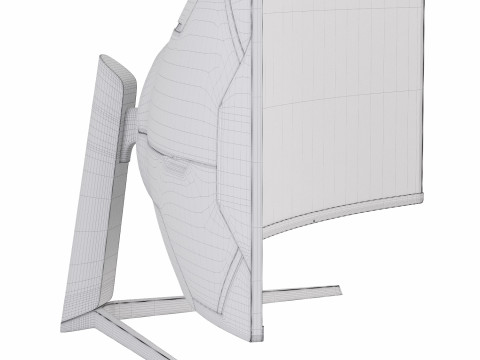 Odyssey G9 QLED Dual-QHD 3D Model