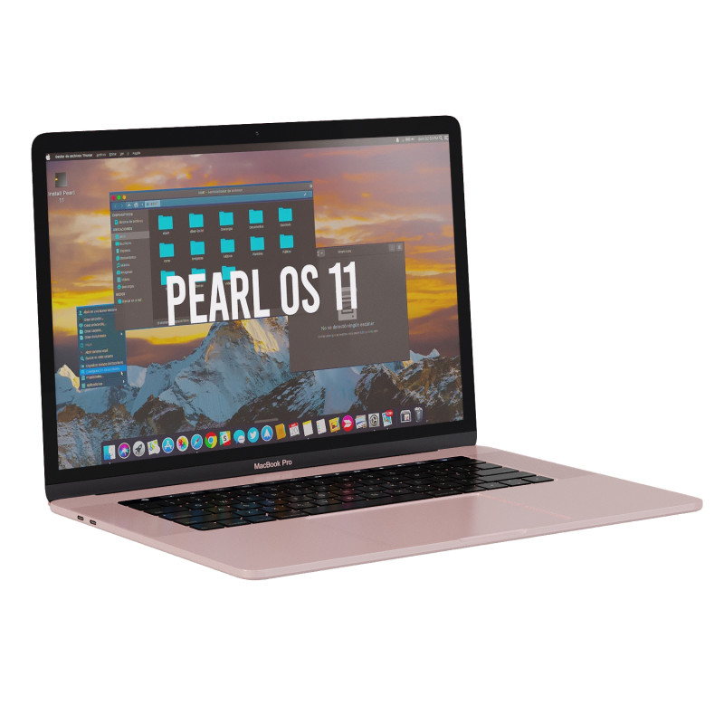 Rose Gold Macbook Model 3D .c4d .max .obj .3ds .fbx .stl .blend 