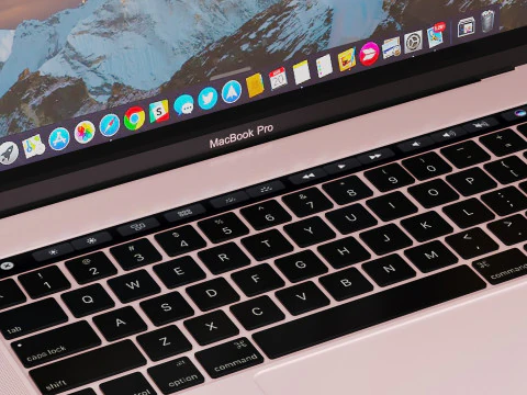 Rose Gold Macbook 3D Model