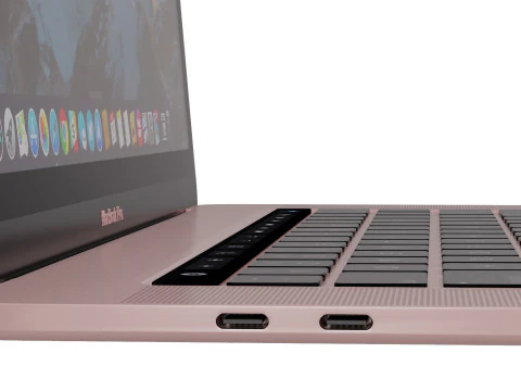 Rose Gold Macbook 3D Model