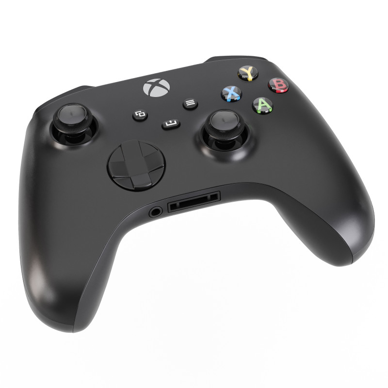 Xbox Series X Controller 3D Model .c4d .max .obj .3ds .fbx .stl .blend 