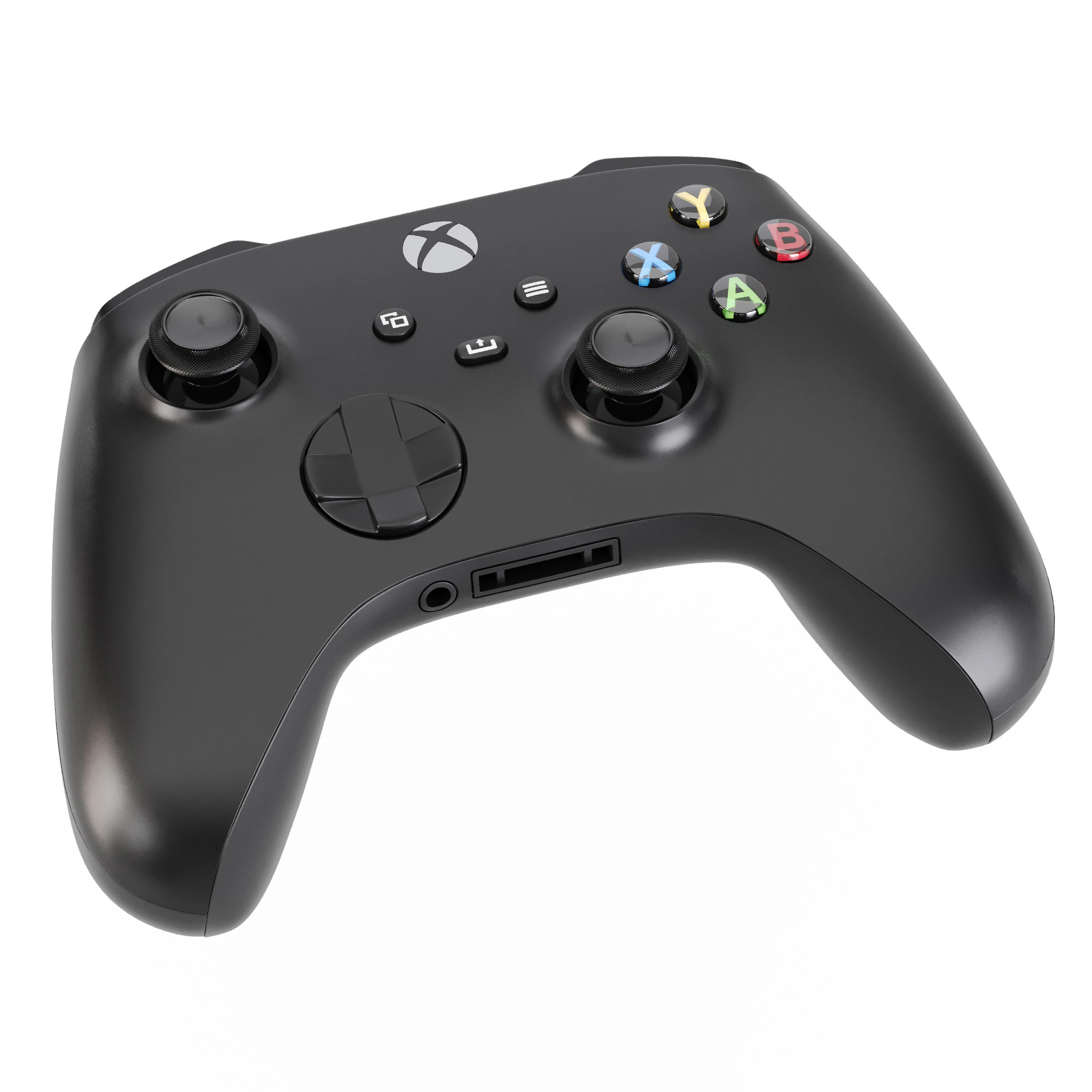Xbox Series X Controller 3D Model .c4d .max .obj .3ds .fbx .stl .blend 