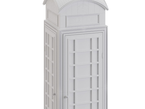 London telephone box 3D Модель