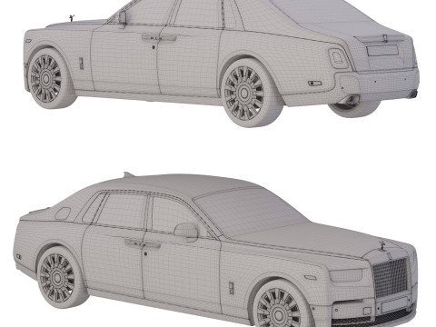 Limuzin Phantom 2018 3D-Modell